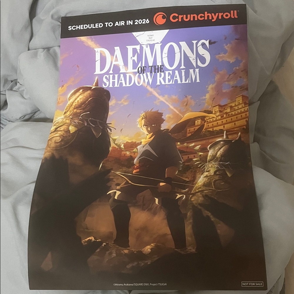 Daemons of the Shadow Realm Official Anime Poster SQUARE ENIX New 2025 - 2026